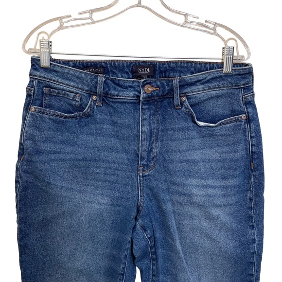 NYDJ Relaxed Straight Cropped Jeans Size 10 - Picture 4 of 9